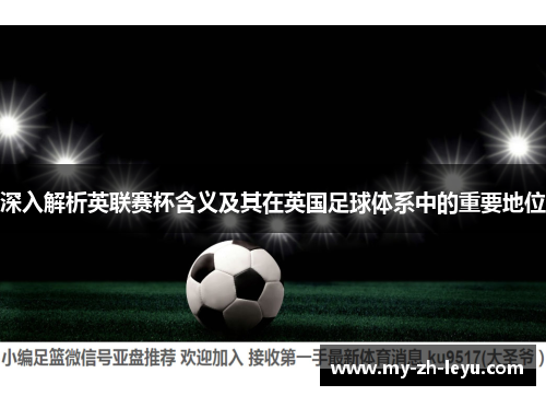 深入解析英联赛杯含义及其在英国足球体系中的重要地位 深入解析英联赛杯含义及其在英国足球体系中的重要地位