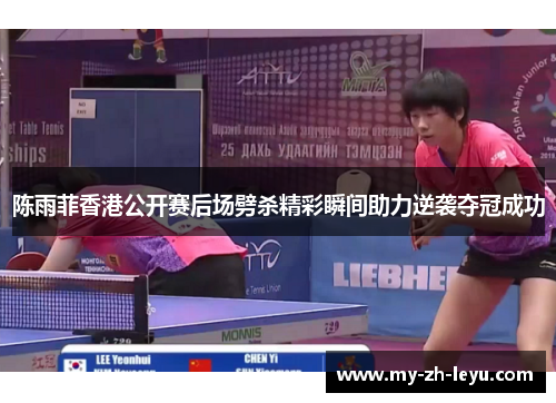 陈雨菲香港公开赛后场劈杀精彩瞬间助力逆袭夺冠成功 陈雨菲香港公开赛后场劈杀精彩瞬间助力逆袭夺冠成功